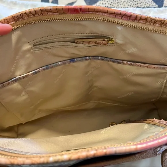 Brahmin Multicolor Croc-Embossed Tote - Picture 13 of 16